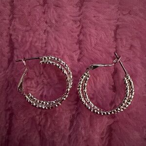 Silver Hoops